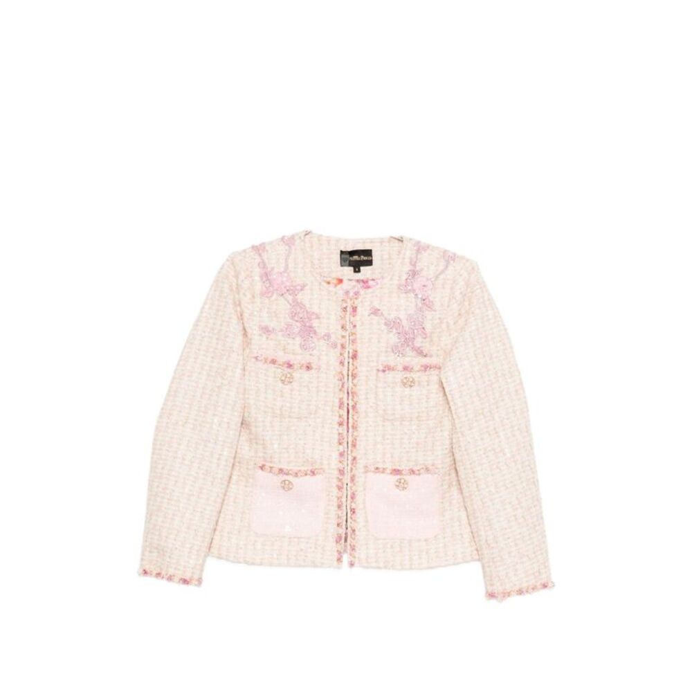 Minime Paris Women Cotton Blend Crewneck Jacket